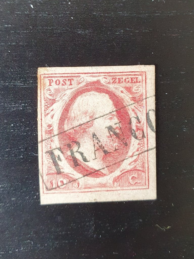 Nederland 1852 Willem III NVPH 2 gestempeld, Postzegels en Munten, Postzegels | Nederland, Verzenden, T/m 1940, Gestempeld