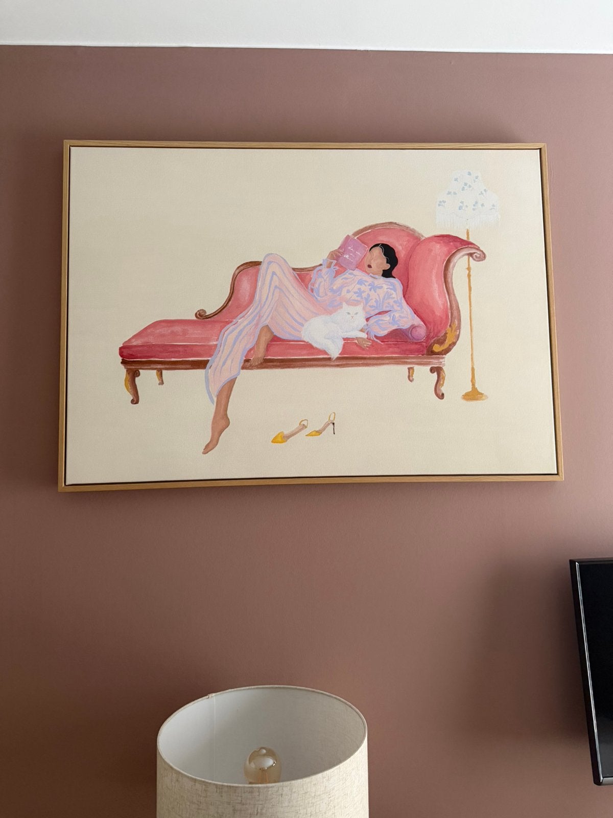 Desenio kunstwerk op canvas “selfcare afternoon” 70x100 cm, Ophalen, Dieren