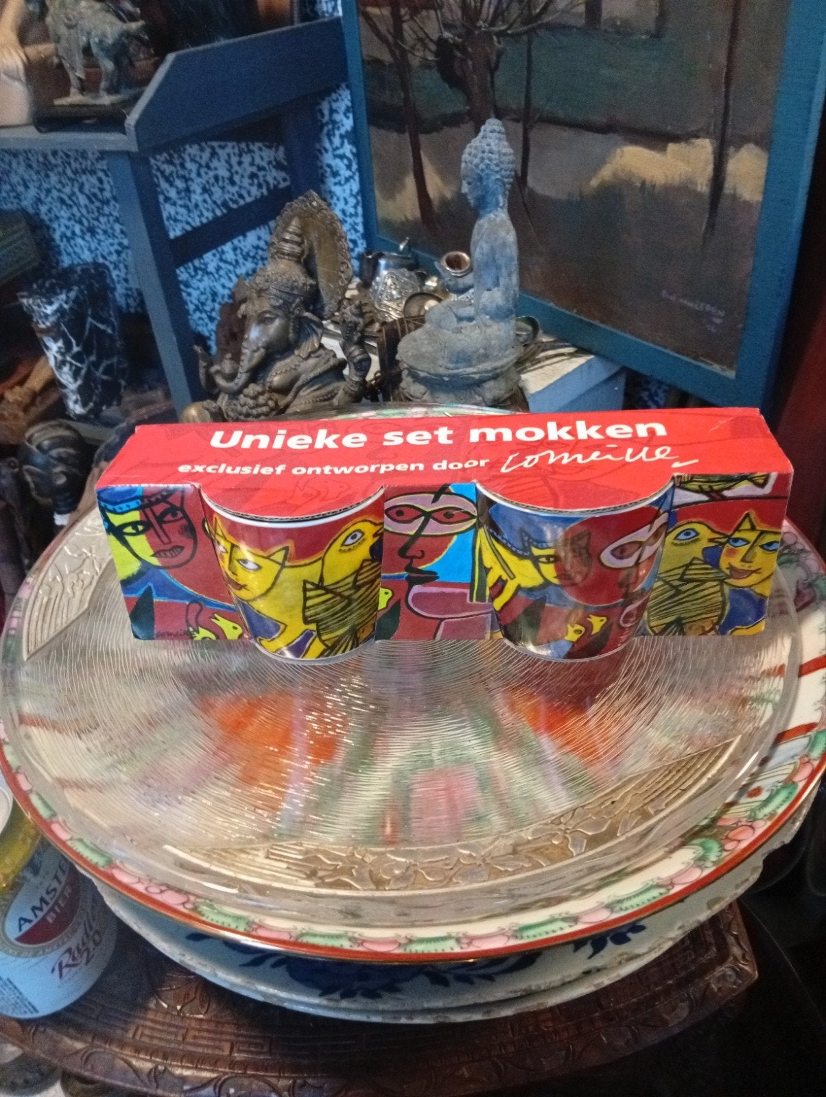 Unieke set mokken, exclusief ontworpen door Corneille  nieuw, Ophalen of Verzenden