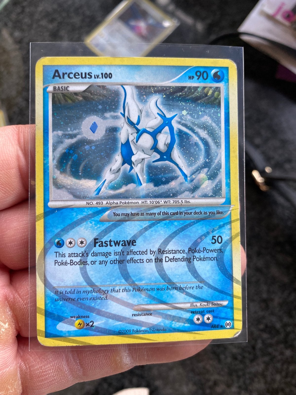 Vintage Arceus  reverse holo  kaart, Verzenden, Zo goed als nieuw