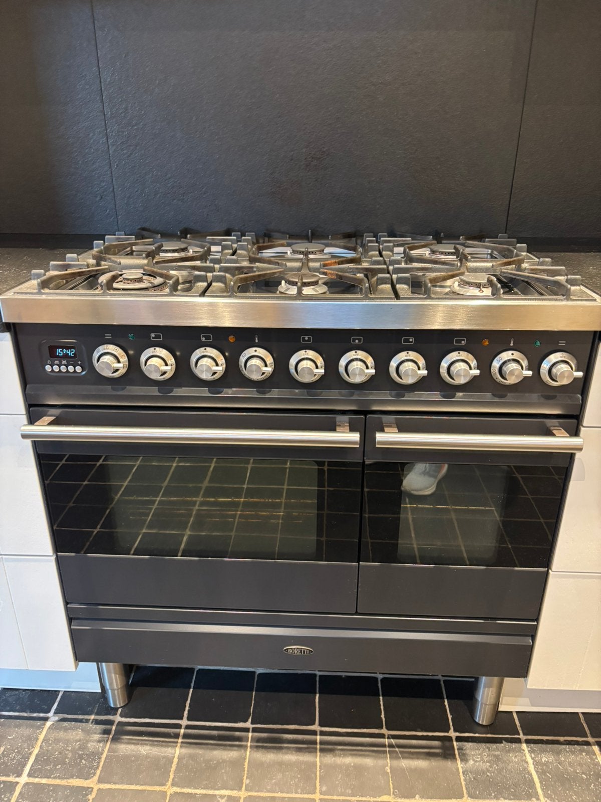 Boretti maxi oven+fornuis, Witgoed en Apparatuur, Ophalen, Gebruikt, 60 cm of meer, Gas