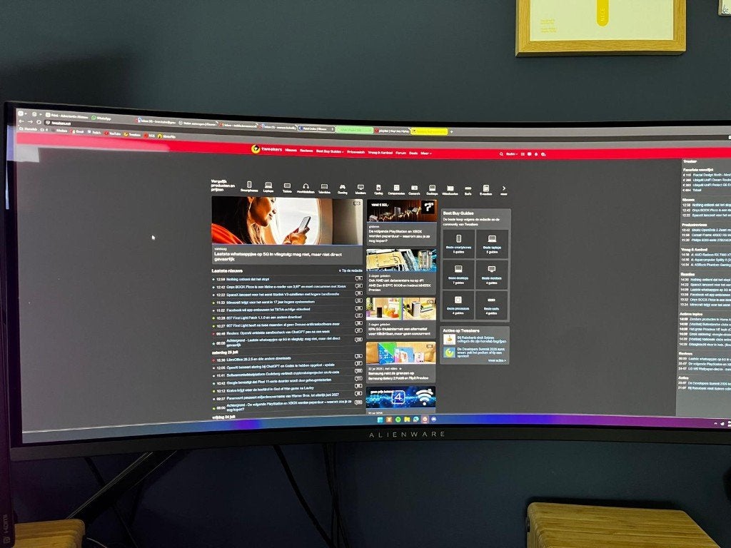 Alienware AW3423DWF Zwart aangeboden, Computers en Software, Monitoren, IPS, Minder dan 1 ms, Zo goed als nieuw, Dell