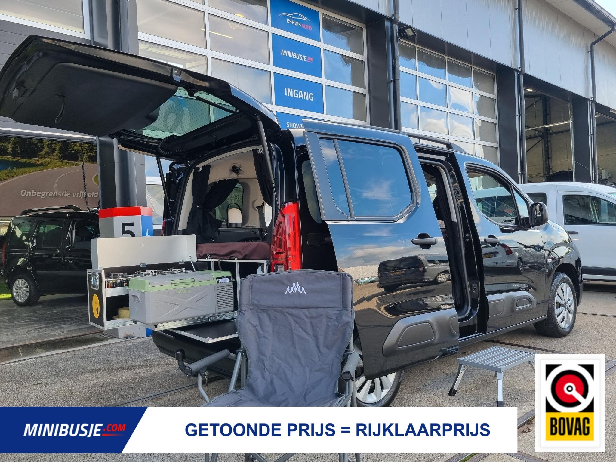 Citroen Berlingo 1.2 PureTech MINICAMPER, Auto's, Voorwielaandrijving, Stof, Gebruikt, Euro 6