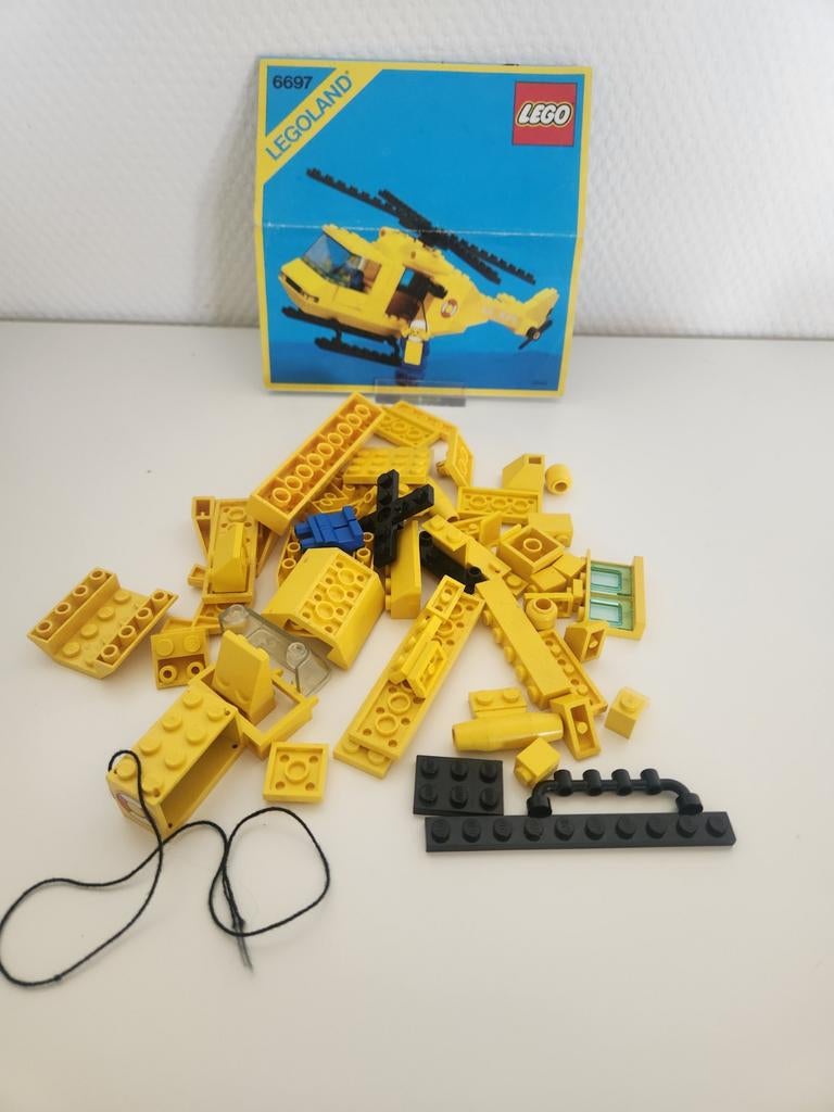 LEGO 6697 - Rescue-I Helicopter - 1985, Gebruikt, Lego, Ophalen of Verzenden, LEGOLAND