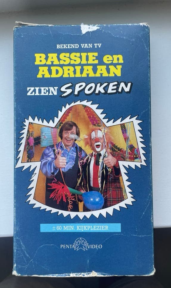Bassie en Adriaan Zien Spoken VHS - Originele Video, Cd's en Dvd's, VHS | Kinderen en Jeugd, Alle leeftijden, Verzenden, Gebruikt