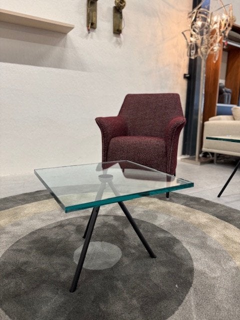 Nieuw Beek Maupertuus Salontafel Glas Vierkant Tafel zwart, Minder dan 50 cm, Vierkant, Nieuw, Minder dan 50 cm