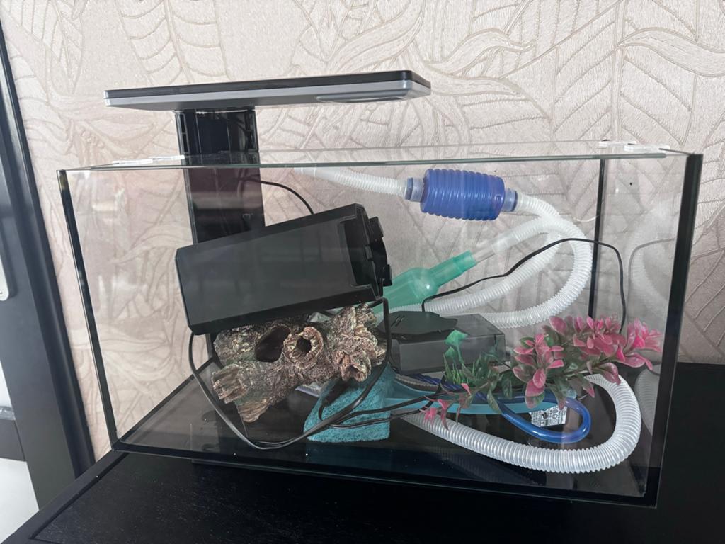 Aquarium met toebehoren, Dieren en Toebehoren, Ophalen, Zo goed als nieuw, Leeg aquarium