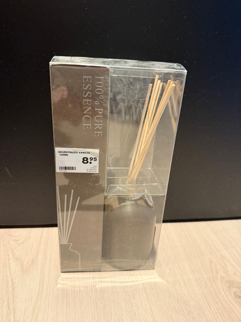 Geurstokjes Vanille 100ml - 100% Pure Essence, Ophalen, Nieuw, Modern, Glas