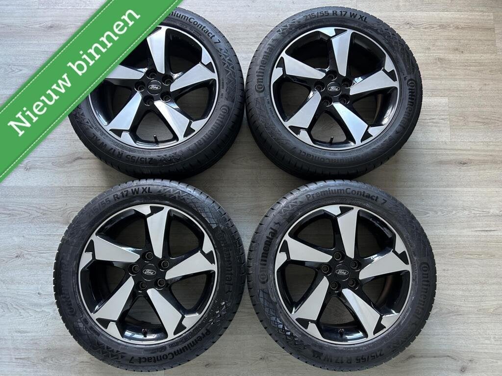 Orginele Ford Focus ST Smax Cmax 17inch velgen banden TPMS, Ophalen, Ford, Banden en Velgen, 17 inch
