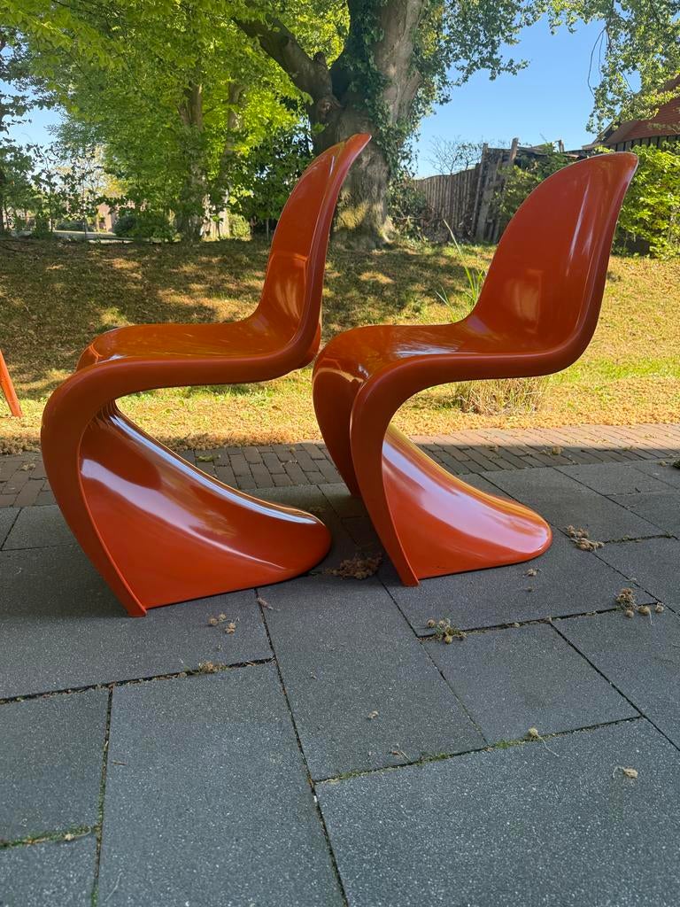 Panton S-stoel in oranje, Ophalen
