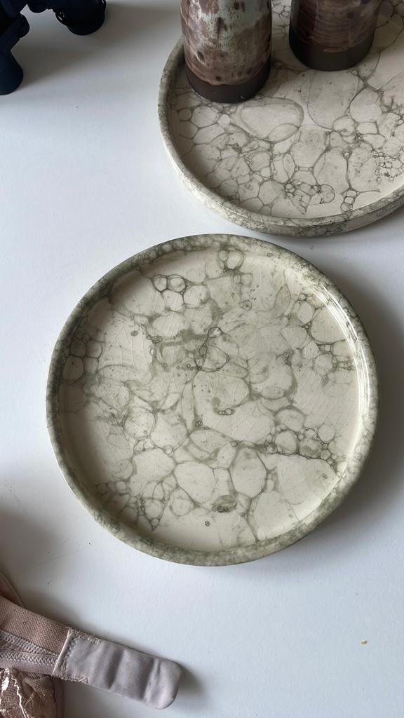 Bowls and Dishes gezocht: ESPUMA groen, plate 18cm, Schaal, Rond, Ophalen of Verzenden, Zo goed als nieuw
