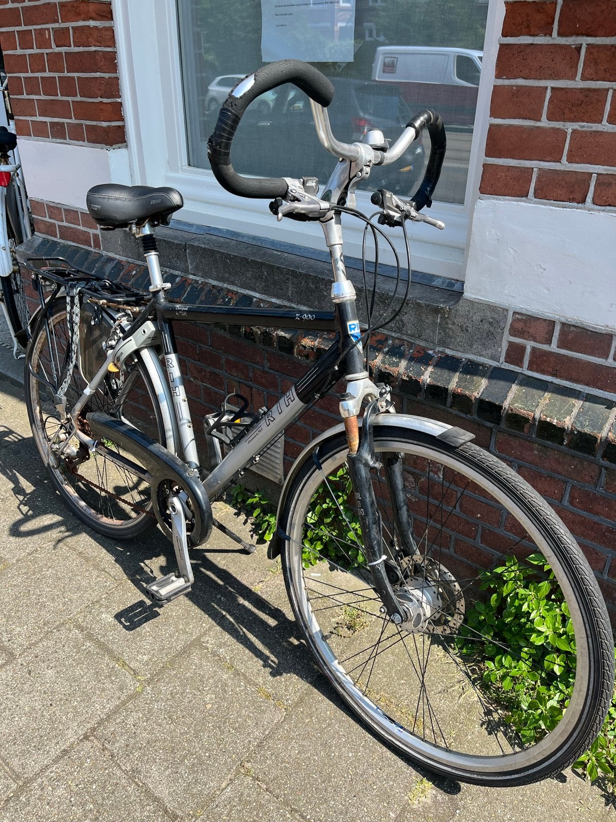 Herenfiets Rih - Comfortabel en Robuust, Gebruikt, Versnellingen, 57 tot 61 cm, Schijfrem