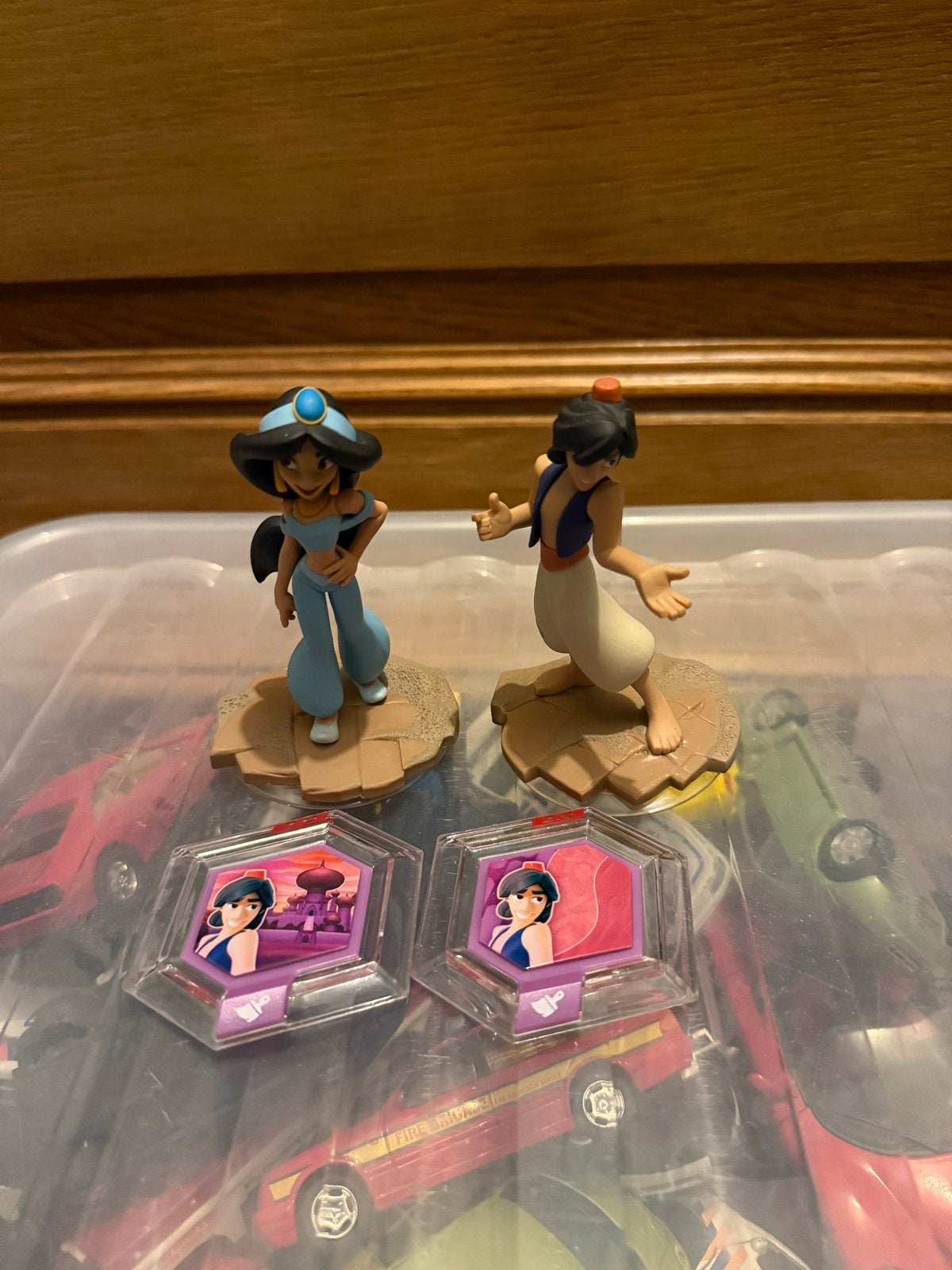Disney Infinity 2.0 Aladdin en Jasmine Figuren Set, Ophalen of Verzenden, Zo goed als nieuw