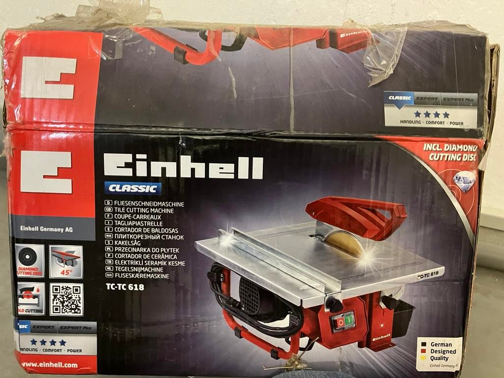 Einhell tegelzaag water, Gebruikt, Overige typen, 600 tot 1200 watt, Ophalen of Verzenden
