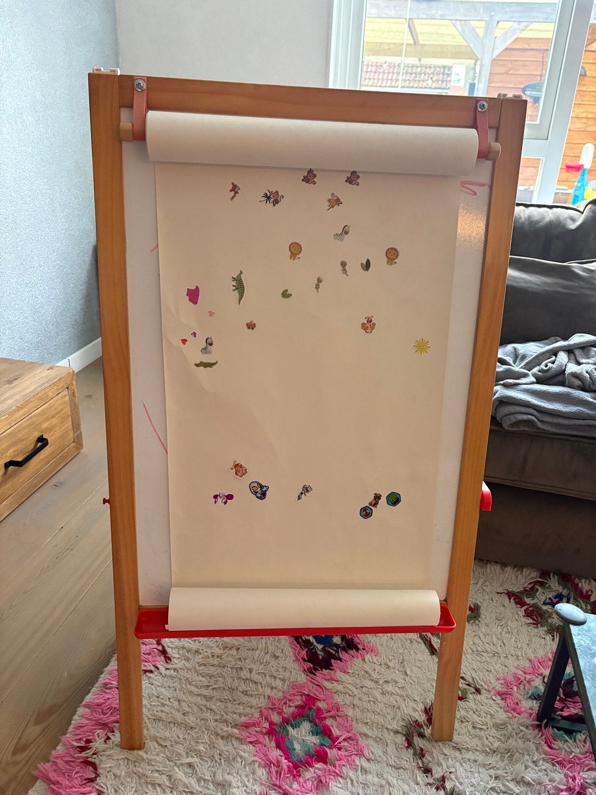Ikea MÅLA Tekenbord / Schoolbord met papierrol, Ophalen, Gebruikt, Knutselen