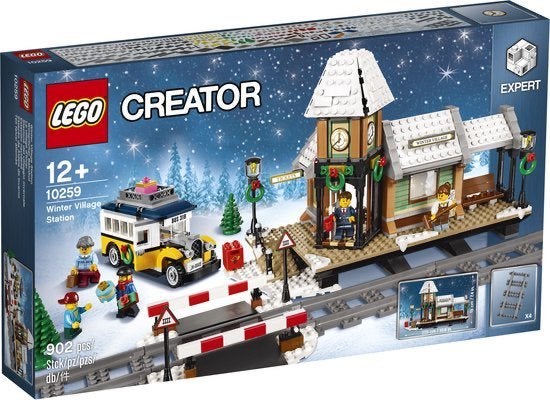 LEGO Winterdorp Station 10259, Inclusief instructies, Lego, Ophalen of Verzenden, Zo goed als nieuw