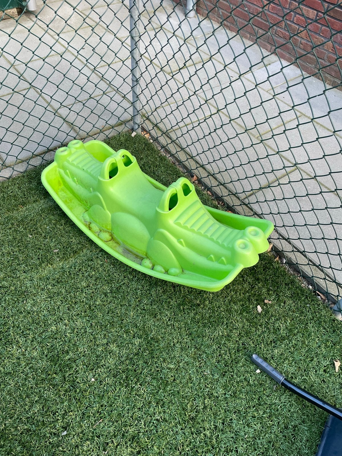 Leuke groene krokodil wip voor kinderen, Ophalen