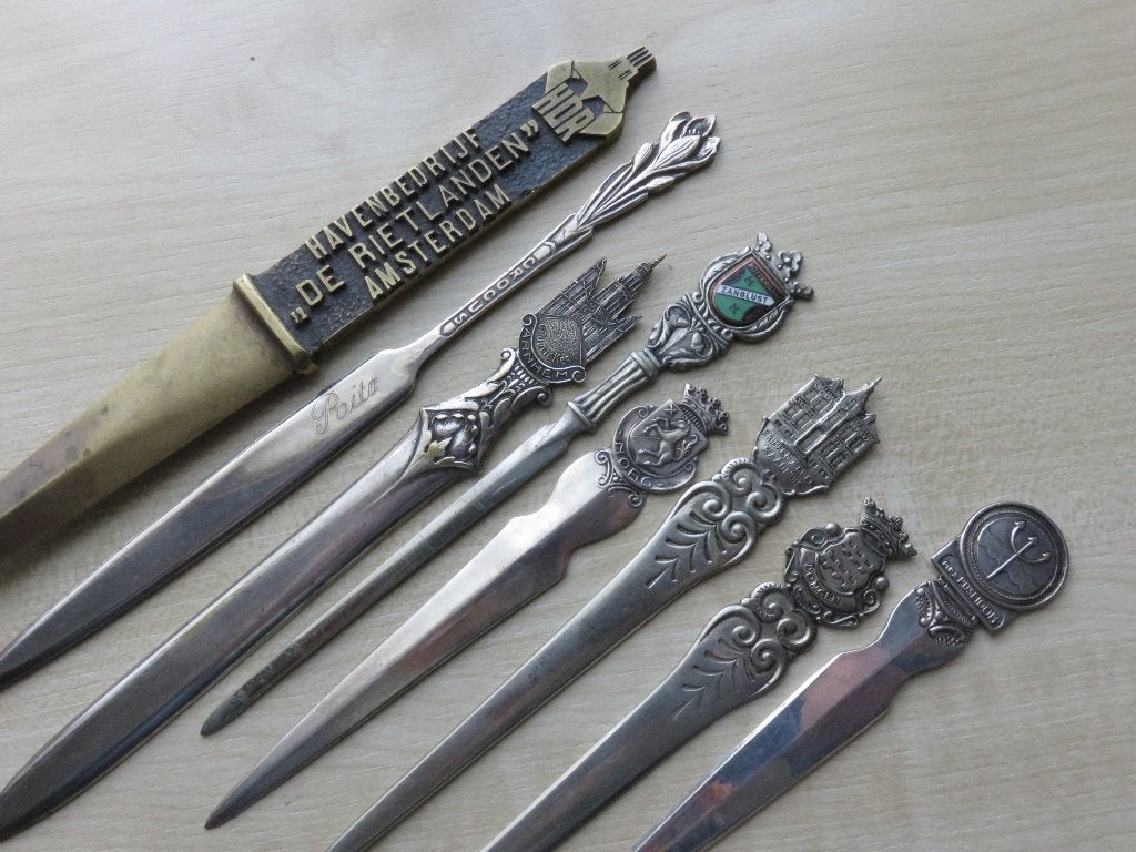 Brief openers. Zie ook mijn lepeltjes, Verzenden