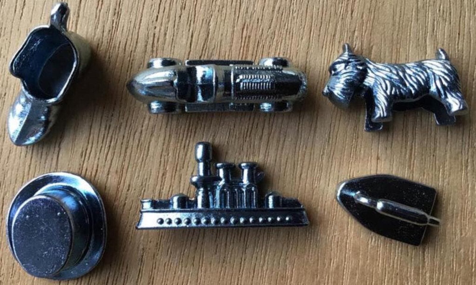 Monopoly speelstuk / pion (6x) - ZGAN, Vijf spelers of meer, Ophalen of Verzenden, Zo goed als nieuw