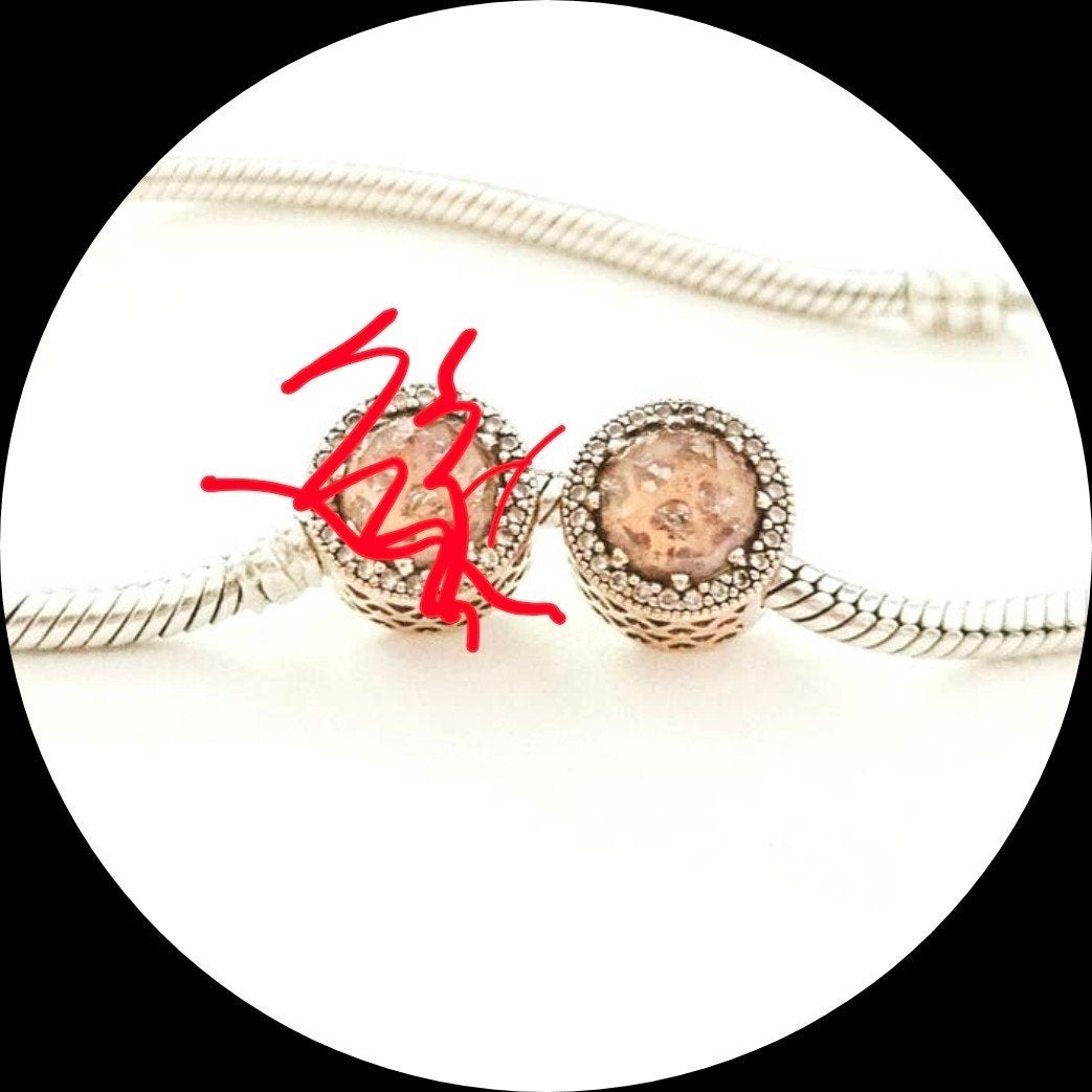 Pandora Radiant Hearts 781725NBP rose goud / Blush, Sieraden, Tassen en Uiterlijk, Bedels, Pandora, Ophalen of Verzenden, Zo goed als nieuw