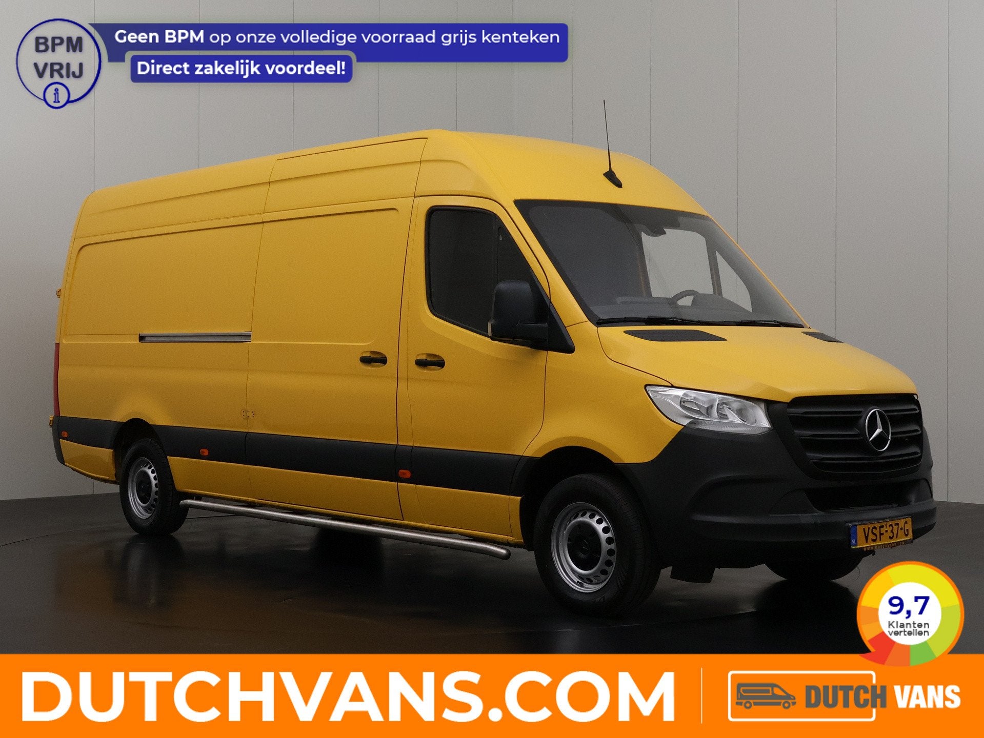 Mercedes-Benz Sprinter L3H2 Maxi RWD | Airco | Cruise | Came, 4 cilinders, 2 stoelen, 1950 cc, BTW verrekenbaar