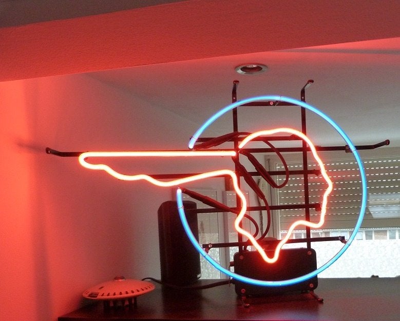 Neon Pontiac, Ophalen, Gebruikt, Lichtbak of (neon) lamp