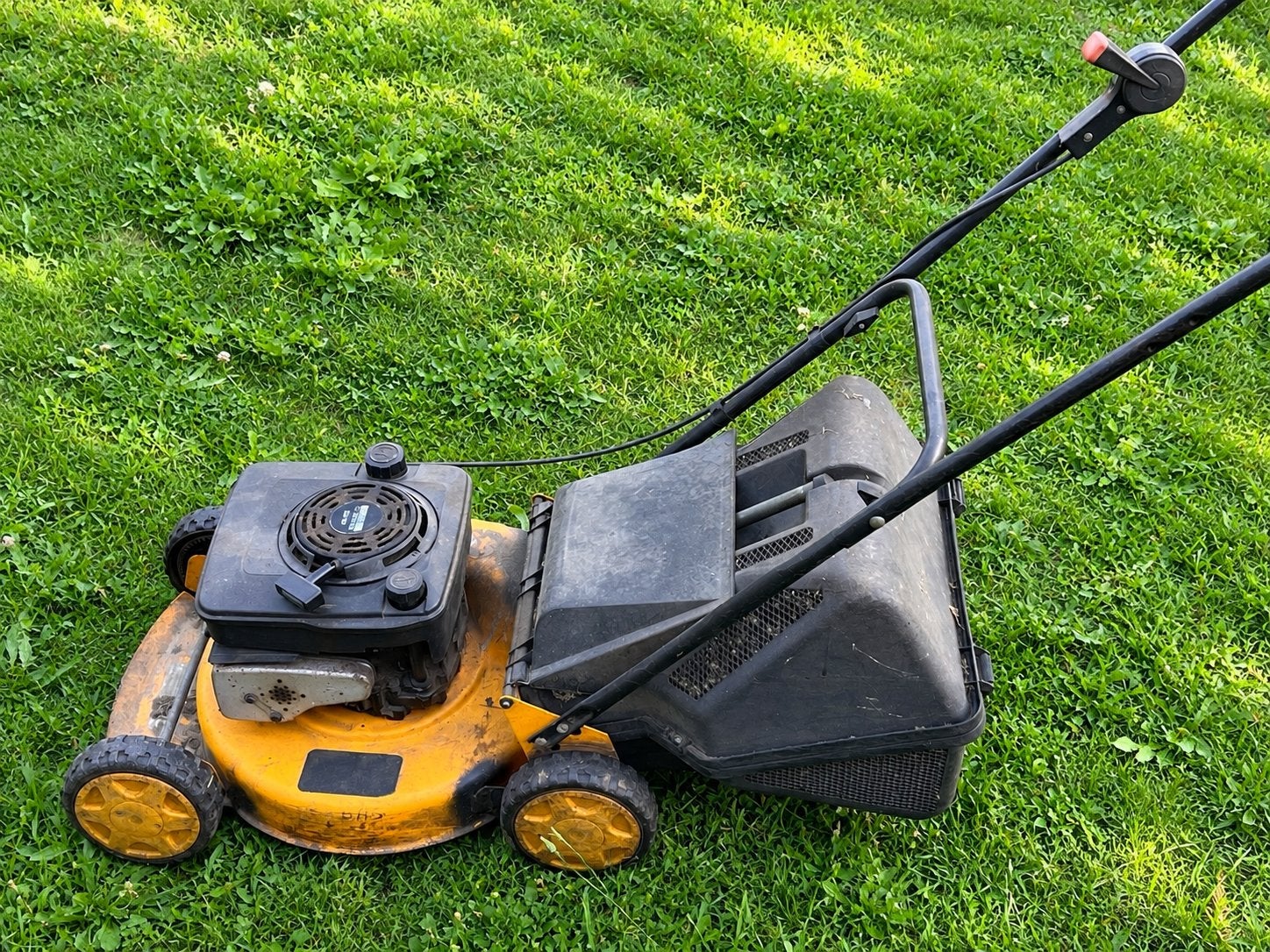 Stiga grasmaaier 48 cm met Briggs & Stratton motor, Ophalen, Cirkelmaaier, Gebruikt, 40 t/m 49 cm