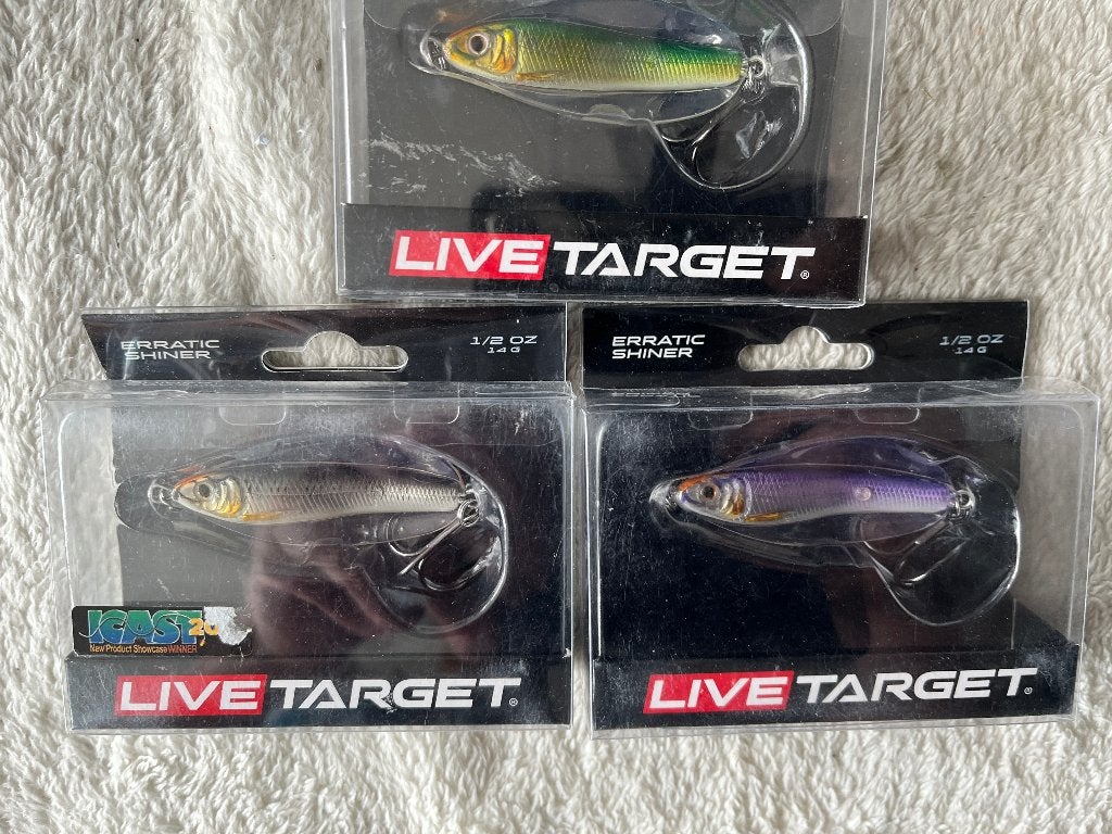 adv 426 / NIEUW mixset 3 blisters kunstaas LIVE TARGET, Watersport en Boten, Ophalen of Verzenden, Nieuw, Overige typen
