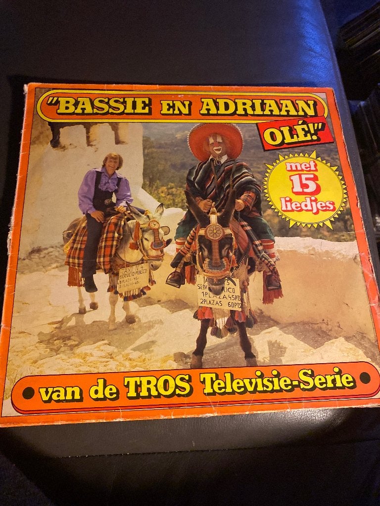 Bassie en Adriaan Olé! LP - TROS Televisie-Serie, Cd's en Dvd's, LP, Gebruikt, Originele persing, Ophalen of Verzenden
