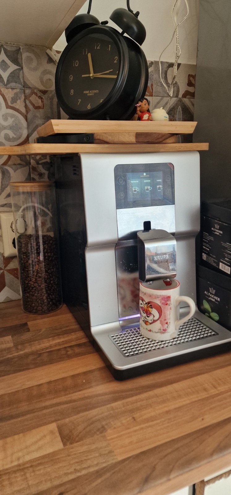 Krups Intuition Koffiemachine - Zo goed als nieuw, Witgoed en Apparatuur, Koffiezetapparaten, Ophalen, 10 kopjes of meer, Koffiemachine