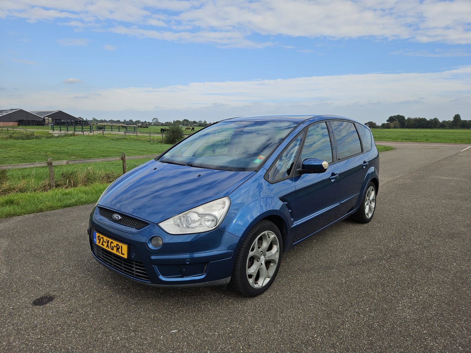 Ford S-Max 2.0 16V 107KW 2007 Blauw 7persoons, Auto's, Voorwielaandrijving, 145 pk, 4 cilinders, Origineel Nederlands