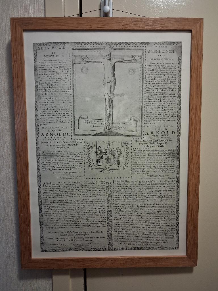 Ingelijste religieuze prent, Ophalen of Verzenden