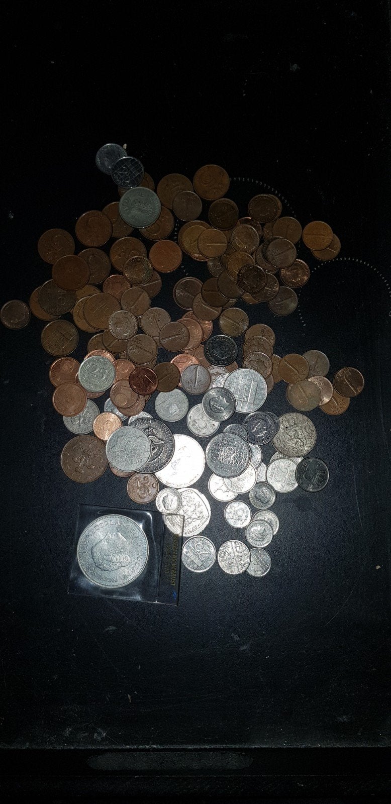 Diverse muntenverzameling, inclusief zilveren munten, Ophalen, Setje, Zilver, Overige waardes