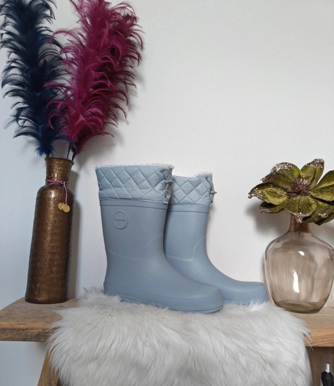 Druppies regen/sneeuwlaarzen maat 38, Druppies, Blauw, Snowboots, Nieuw