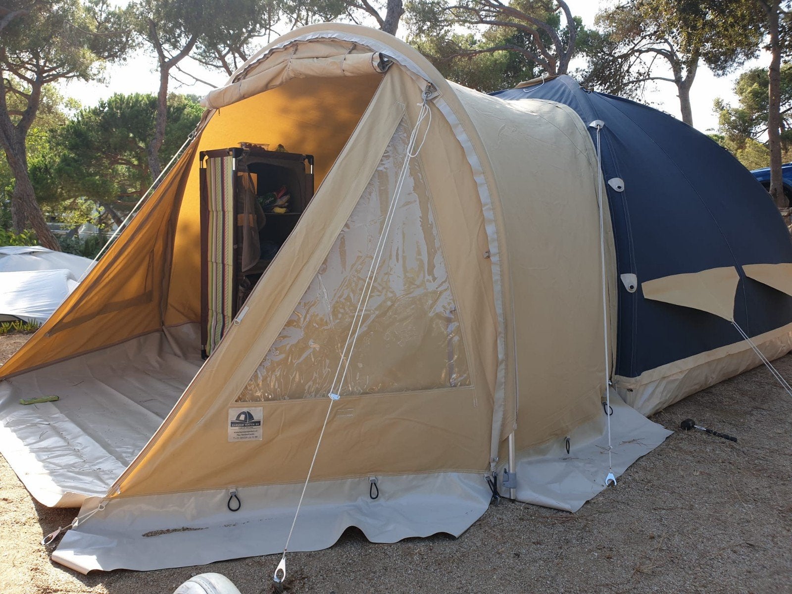Zeer complete Karsten family 350 tent, Caravans en Kamperen, Tenten, Ophalen, Gebruikt