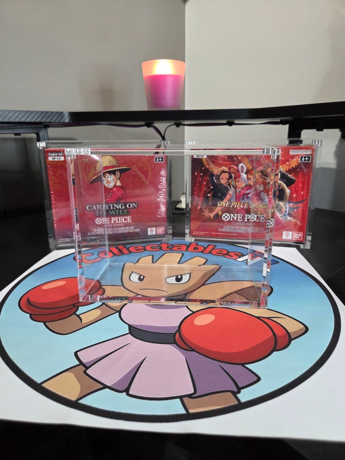 Acryl case voor One Piece Boosterbox - UV-werend, Ophalen of Verzenden, Nieuw