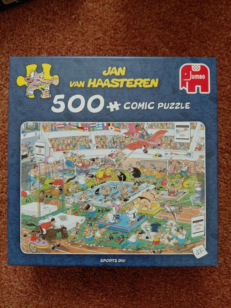 Jan van Haasteren Sports Day 500 stukjes puzzel, Hobby en Vrije tijd, Ophalen of Verzenden, 500 t/m 1500 stukjes, Gebruikt, Legpuzzel
