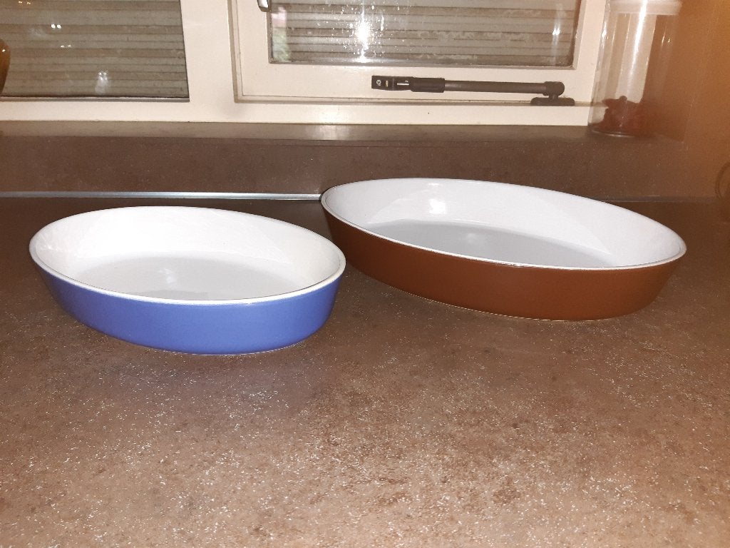 Ovenschaal set Emile Henry France uitmuntende staat, Ophalen of Verzenden, Zo goed als nieuw