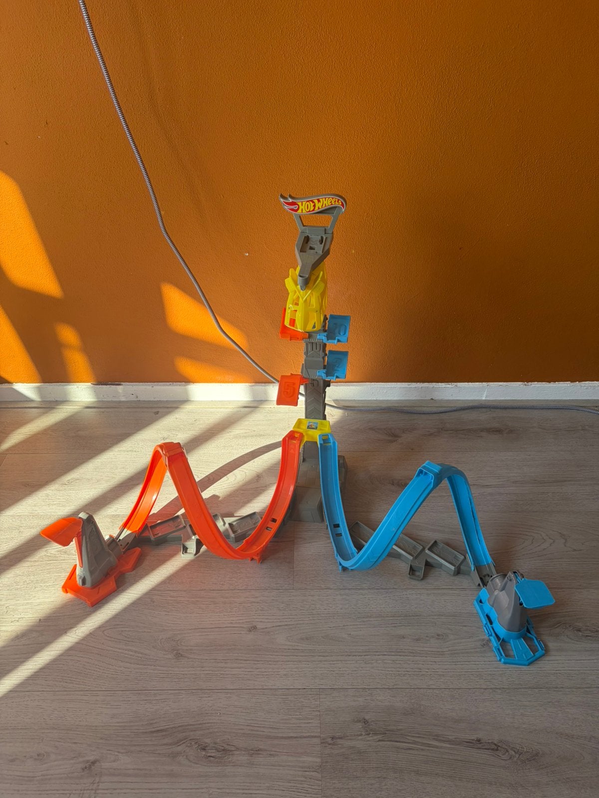Hotwheels baan, Ophalen, Zo goed als nieuw, Handmatig, Hot Wheels