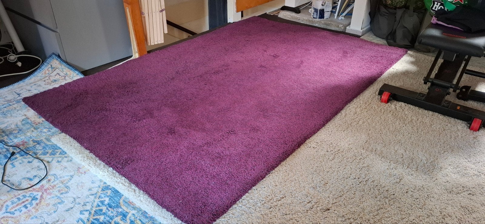 Adum Ikea paars vloerkleed, Ophalen, 100 tot 150 cm, Paars, 150 tot 200 cm