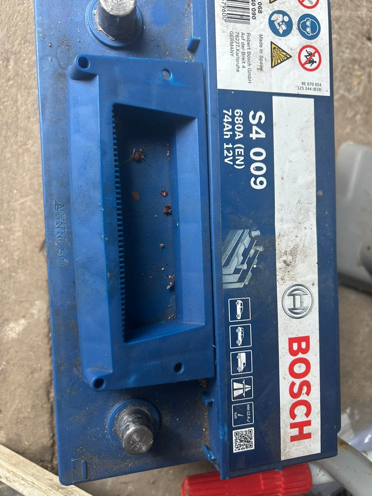 Bosch S4 009 accu 74Ah / 680A – 12V, Ophalen, Gebruikt