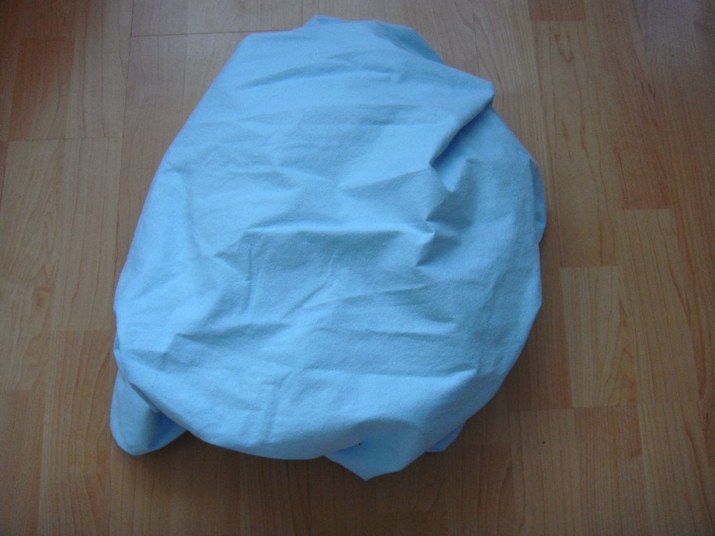 Anti allergisch matras overtrek met elastiek  70 cm x 150 cm, Gebruikt, Eenpersoons, Blauw, Matrasbeschermer
