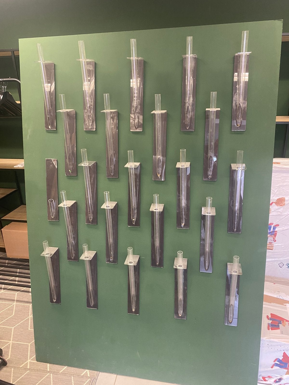 Wandpaneel voor kunstbloemen presentatie, Ophalen, Zo goed als nieuw