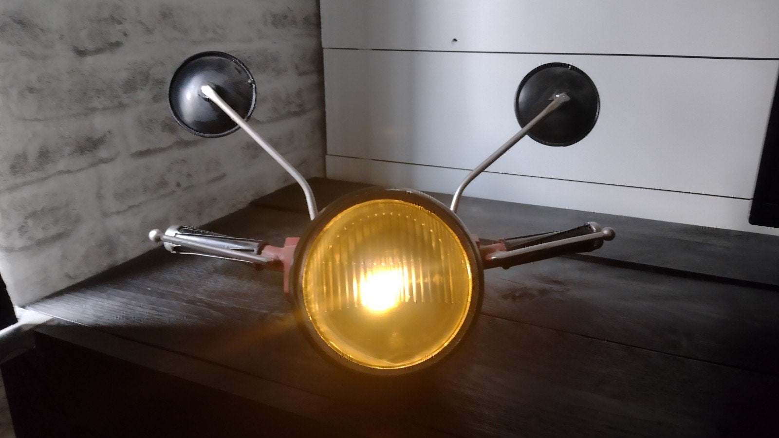 Motor Stuur met Koplamp en Spiegels, Ophalen, Gebruikt, Overige materialen, Overige stijlen
