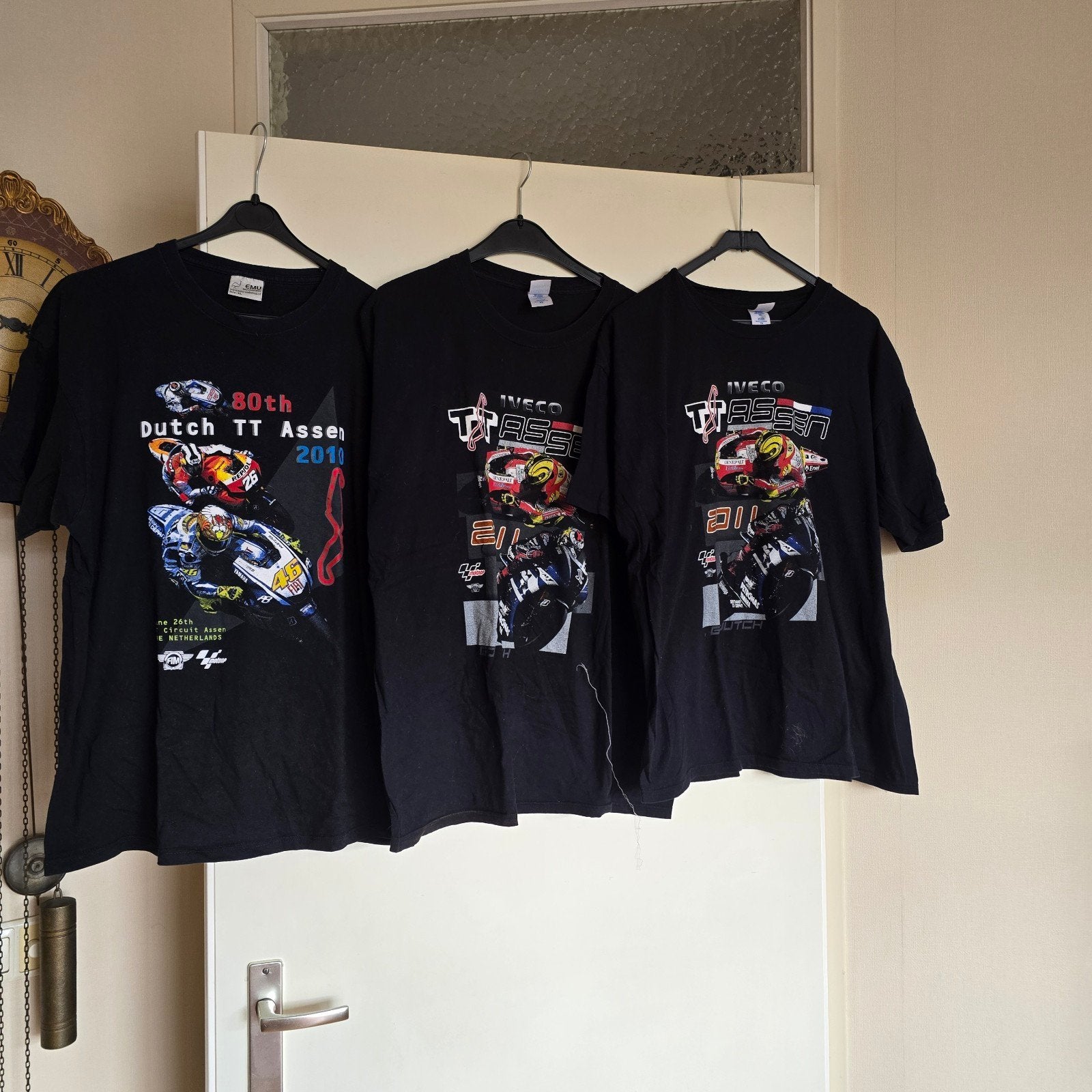 TT Assen T-shirts - Gedragen, nog netjes - Maat XL, Ophalen of Verzenden, Gedragen, Maat 56/58 (XL), Zwart