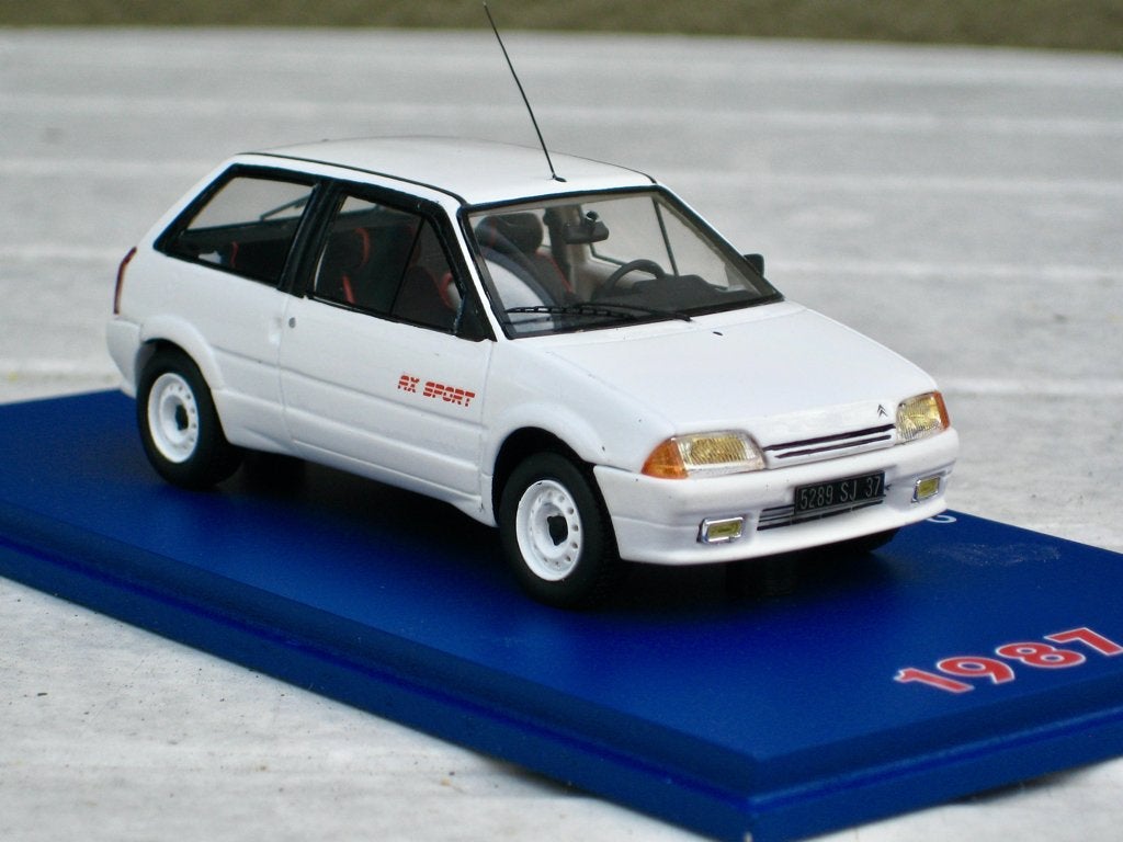 Citroen AX Sport 1987 wit Milezim 1:43, Hobby en Vrije tijd, Modelauto's | 1:43, Ophalen of Verzenden, Nieuw, Auto, Overige merken