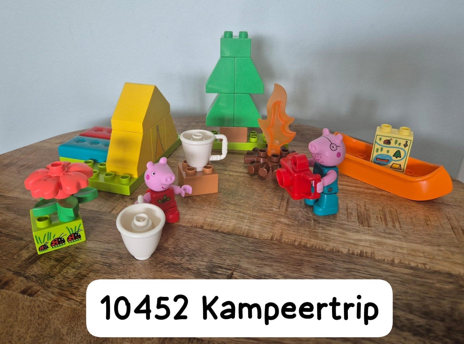 LEGO DUPLO Peppa Pig Kampeertrip 10452, Ophalen of Verzenden, Gebruikt