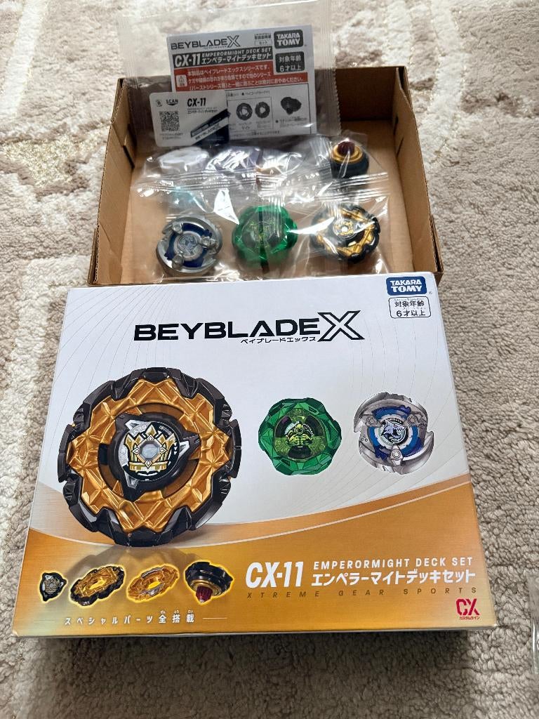 BEYBLADE X CX-11 Emperor Might Deck Set TAKARA TOMY, Ophalen of Verzenden, Nieuw