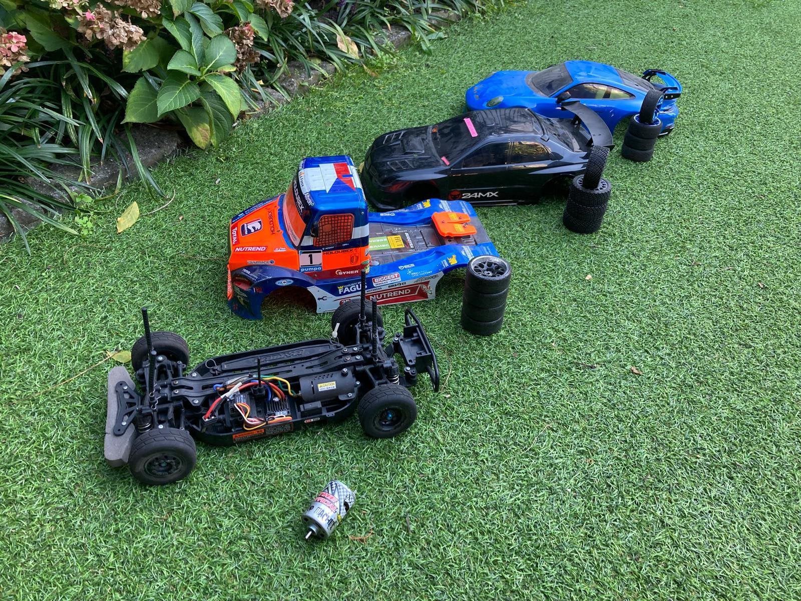 Tamiya tt01 fat fox + extra’s, Hobby en Vrije tijd, Elektro, Gebruikt, Verzenden, Schaal 1:14