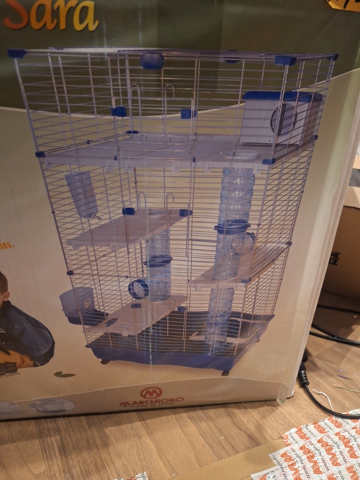 Knaagdierenkooi voor cavia's en groter, Ophalen, Nieuw, Metaal, Vogelkooi